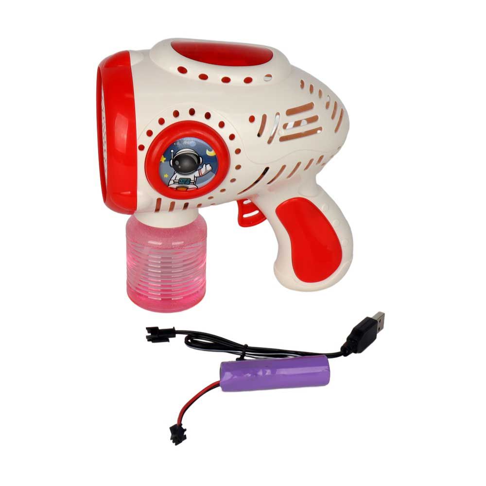 Galaxy Bubbles - Space Bubble Blaster Gun With 30 Blowers 1pc - Color May Vary