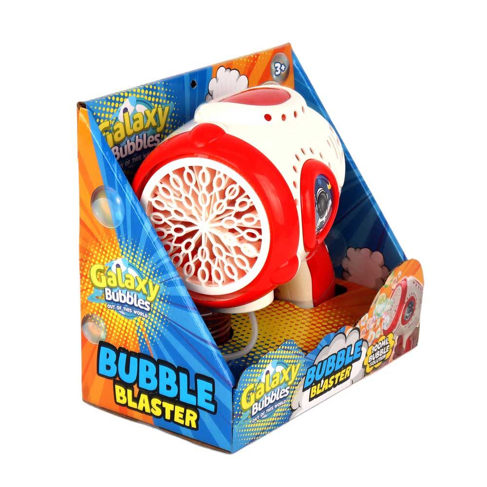 Galaxy Bubbles - Space Bubble Blaster Gun With 30 Blowers 1pc - Color May Vary