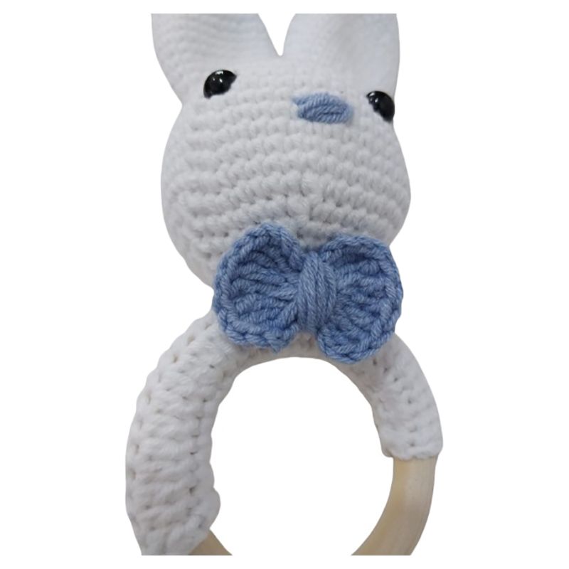 Pikkaboo - HeavenlyHugs Mr. Rabbit Handmade Crochet Teether