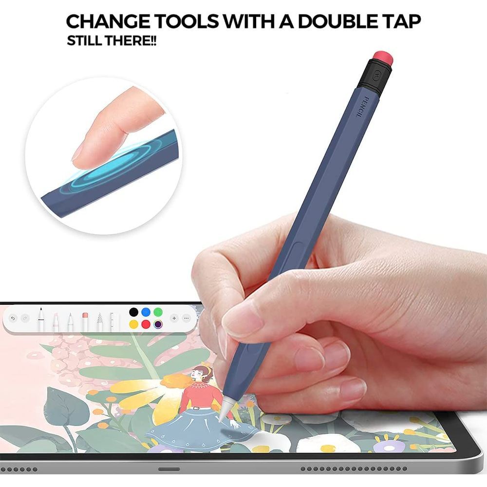 Blupebble - Classic Pencil Case Compatible With Apple Pencil 2nd Gen - Blue