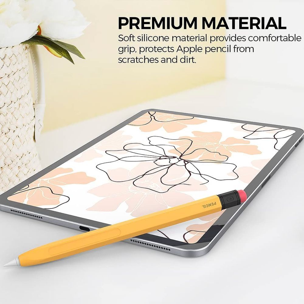 Blupebble - Classic Pencil Case Compatible With Apple Pencil 2nd Gen- Yellow