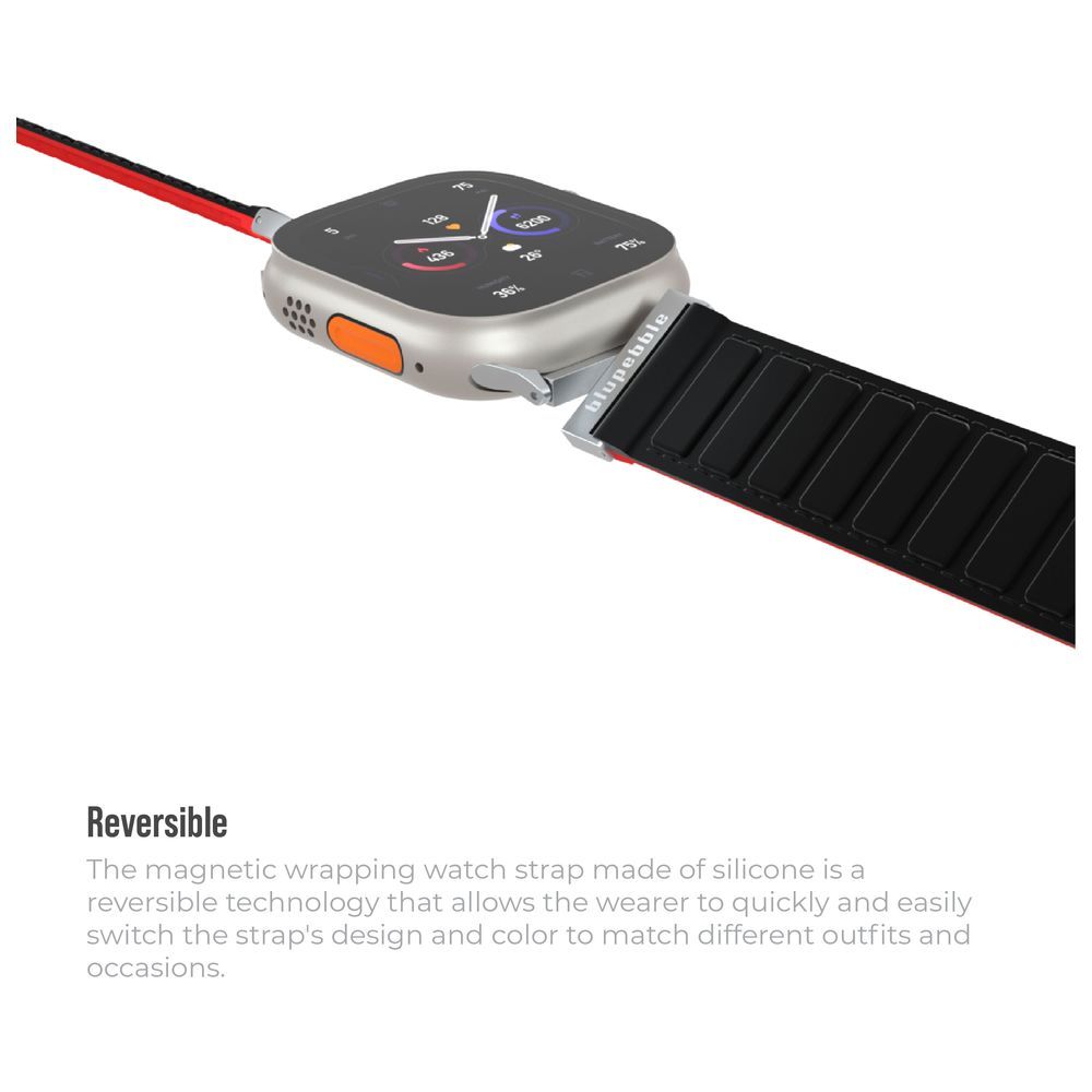 Blupebble - Reversible Magnetic Strap For Apple Watch - Averau