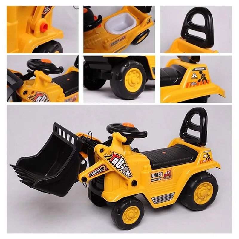 Mini Panda - Bulldoze Buddy Ride-On Car - Yellow