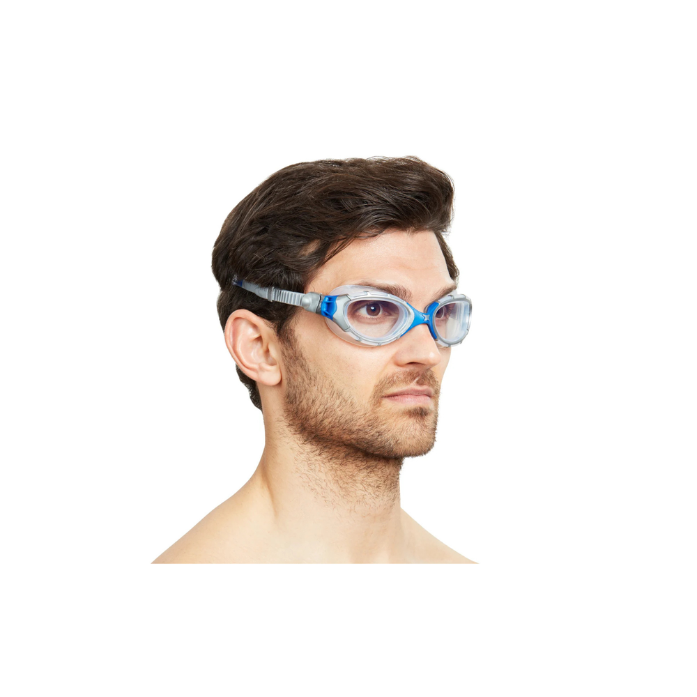 Zoggs - Predator Flex Clear Swimming Goggles - Navy Blue/Grey