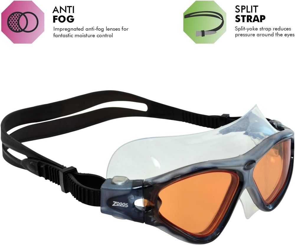 Zoggs - Tri Vision Mask Tinted Swimming Goggles - Copper/Grey/Black