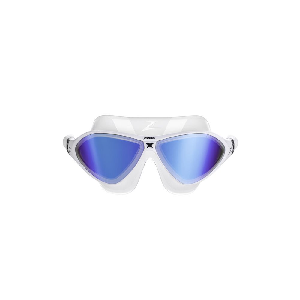 Zoggs - Horizon Flex Mask Titanium Clear Swimming Goggles - Mirrored Blue/White