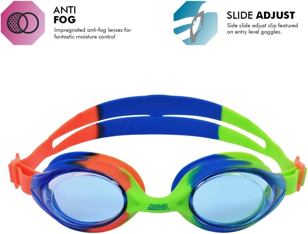 Zoggs - Bondi Junior Tinted Swimming Goggles - Blue/Green/Orange