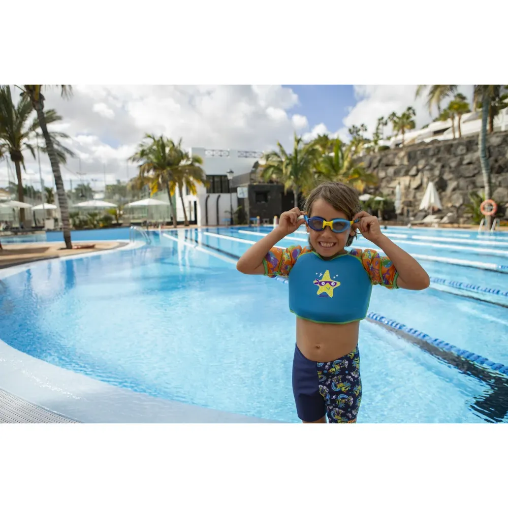 Zoggs - Little Super Seal Clear Swimming Goggles - Blue/Yellow