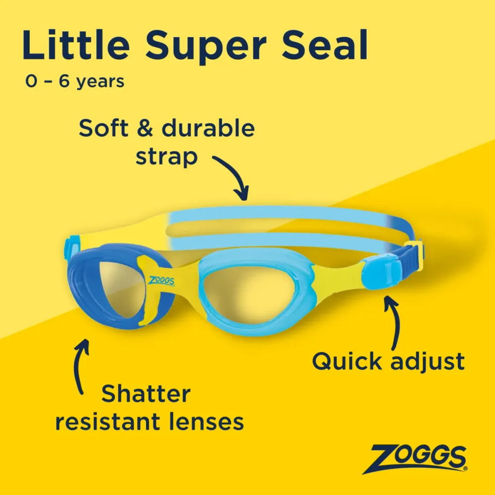 Zoggs - Little Super Seal Tinted Swimming Goggles - Pink/Purple/Blue