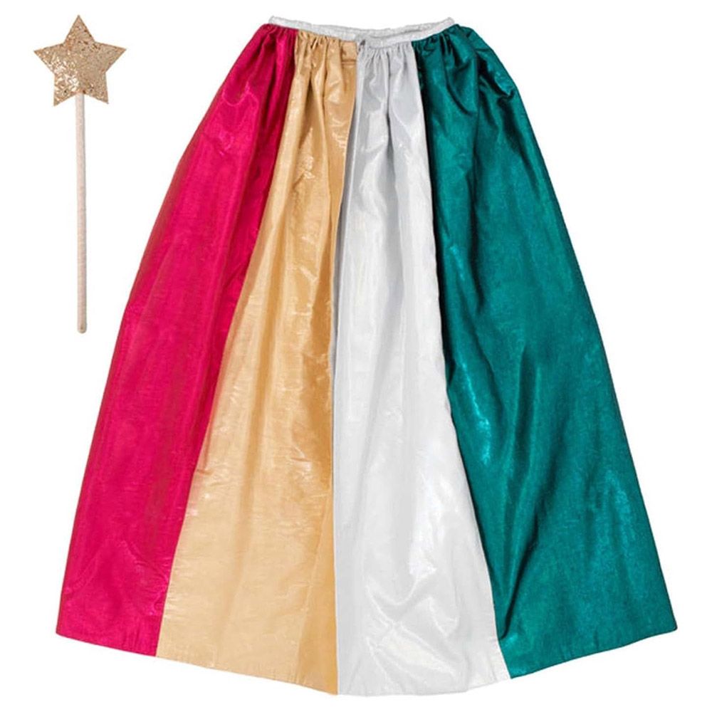 Meri Meri - Metallic Rainbow Cape & Wand