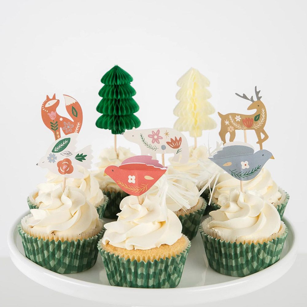 Meri Meri - Folk Woodland Cupcake Kit - 24pcs