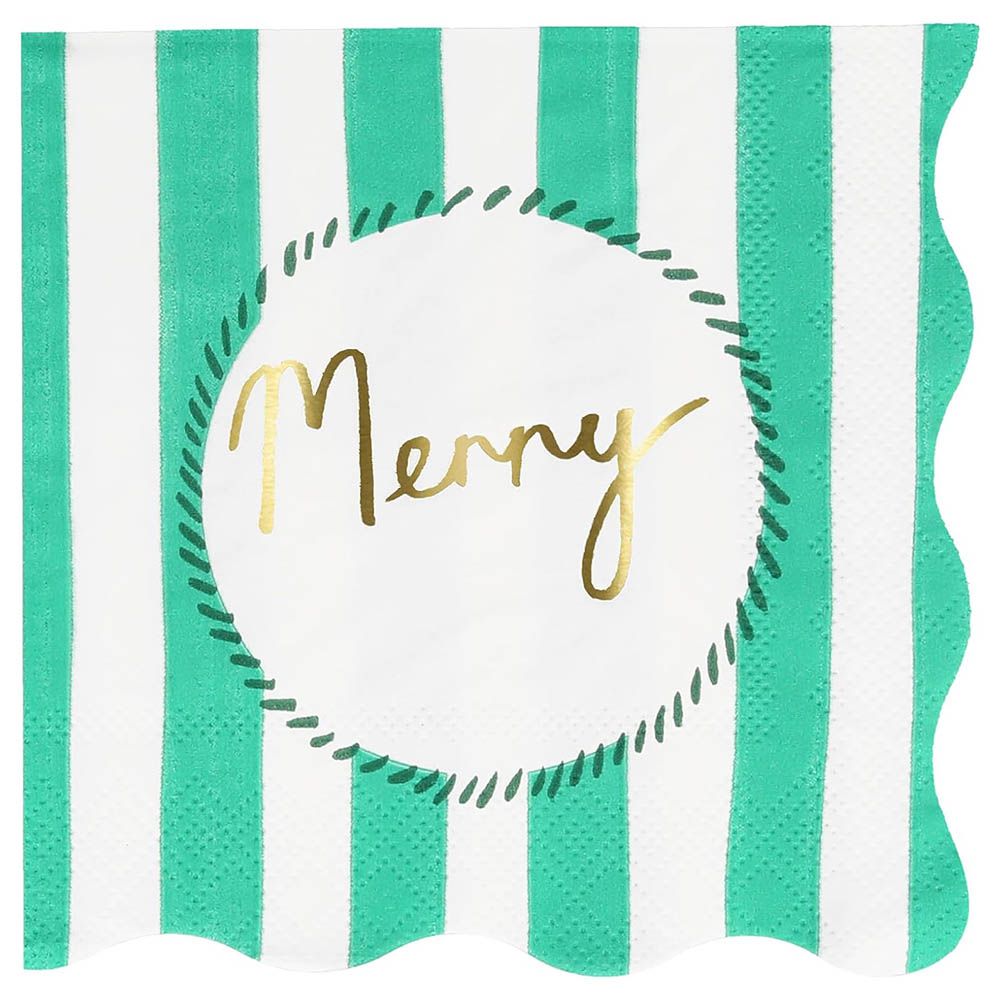 Meri Meri - Striped Large Napkins - 16pcs