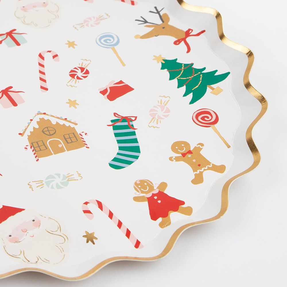 Meri Meri - Jolly Christmas Side Plates - 8pcs