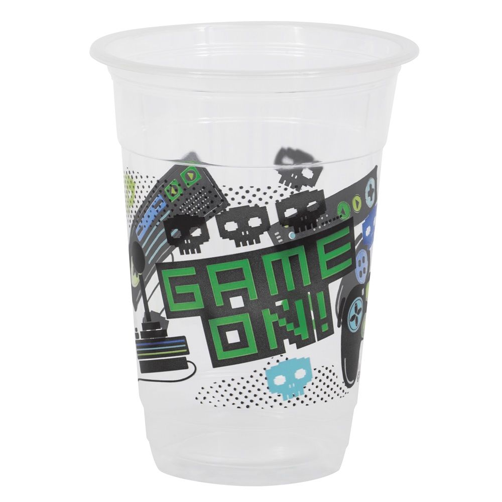 Unique - Gamer Birthday Cups - Pack of 8 - 473ml