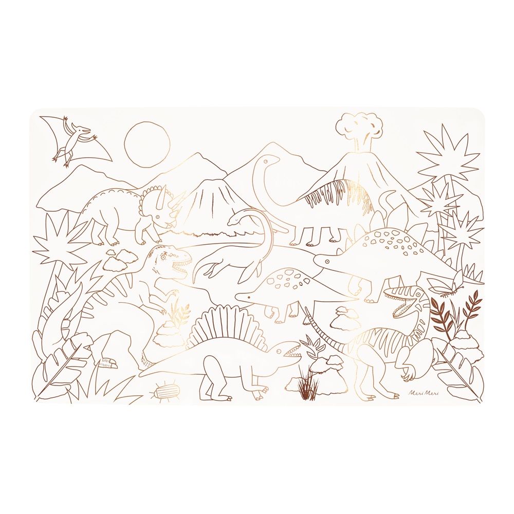 Meri Meri - Dinosaurs Colouring Placemats