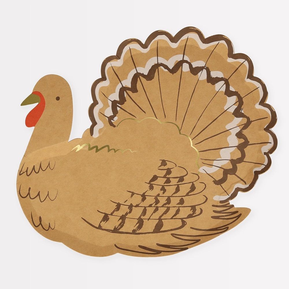 Meri Meri - Turkey Paper Plates - Pack of 8