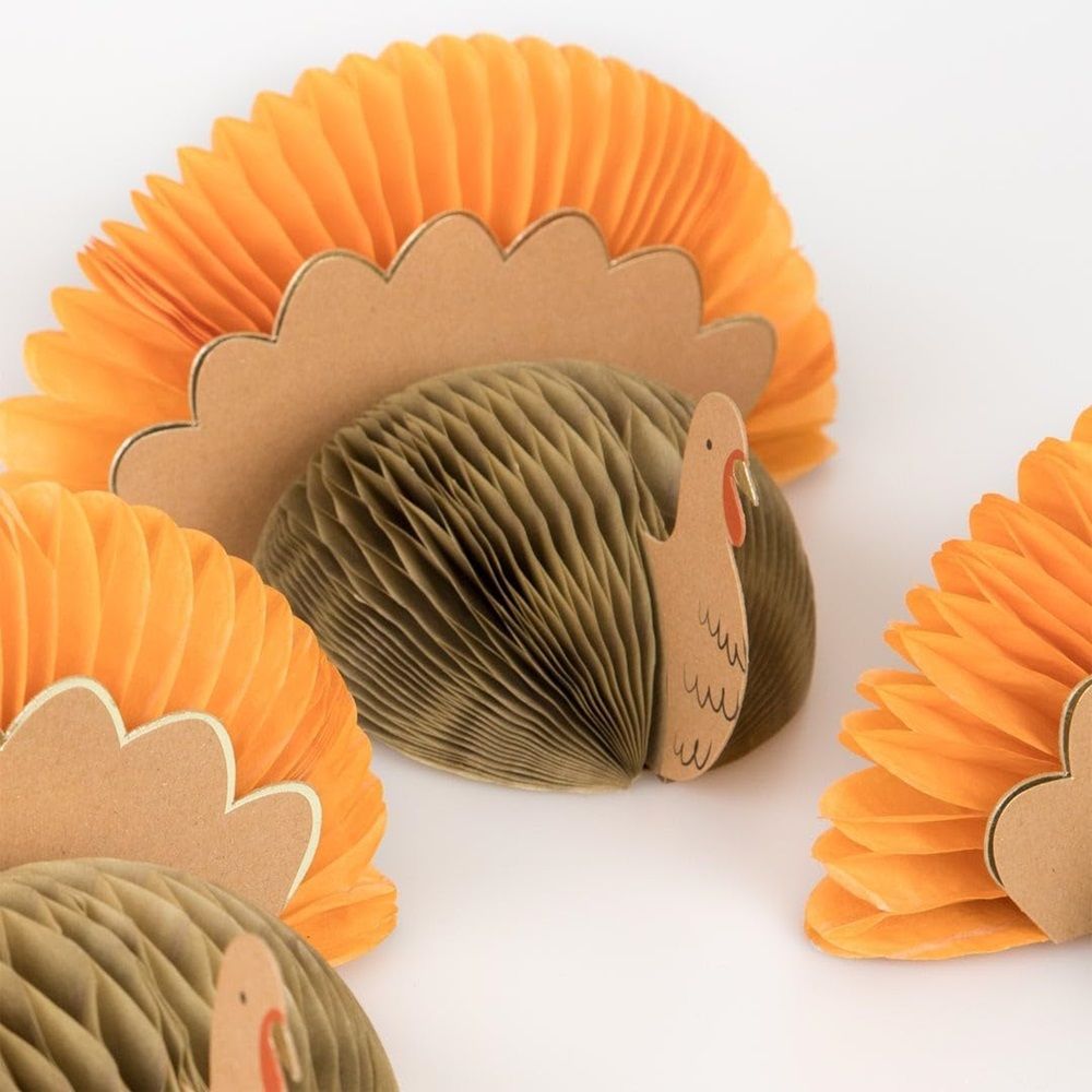 Meri Meri - Turkey Paper Place Cards - Pack of 8