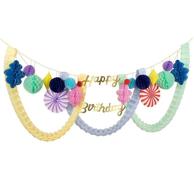 Meri Meri - Happy Birthday Honeycomb Garland