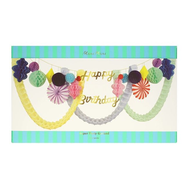 Meri Meri - Happy Birthday Honeycomb Garland