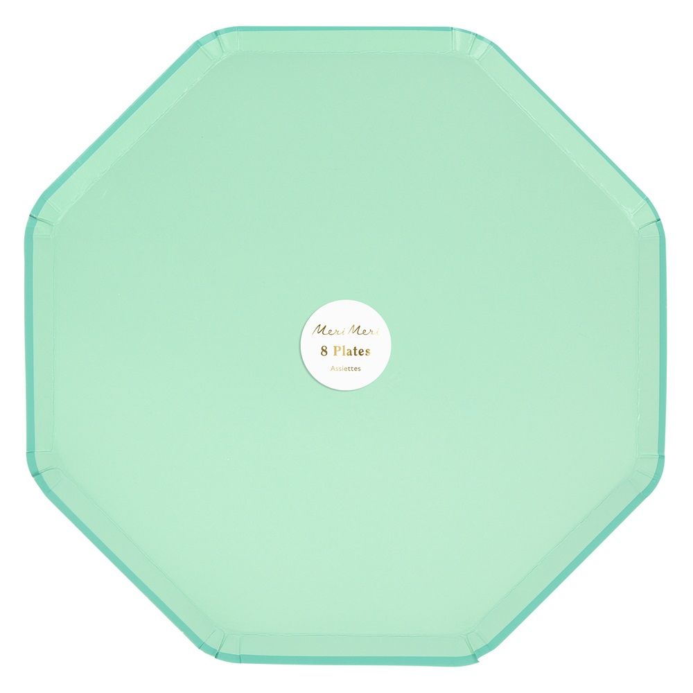 Meri Meri - Sea Foam Green Dinner Plates