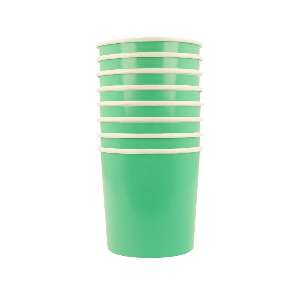 Meri Meri - Tumbler Cups - Emerald Green - Pack of 8