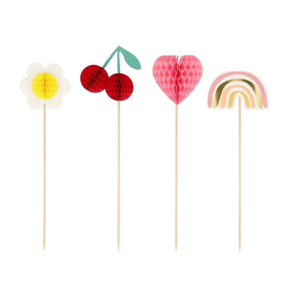 Meri Meri - Icons Cake Toppers - Pack of 4