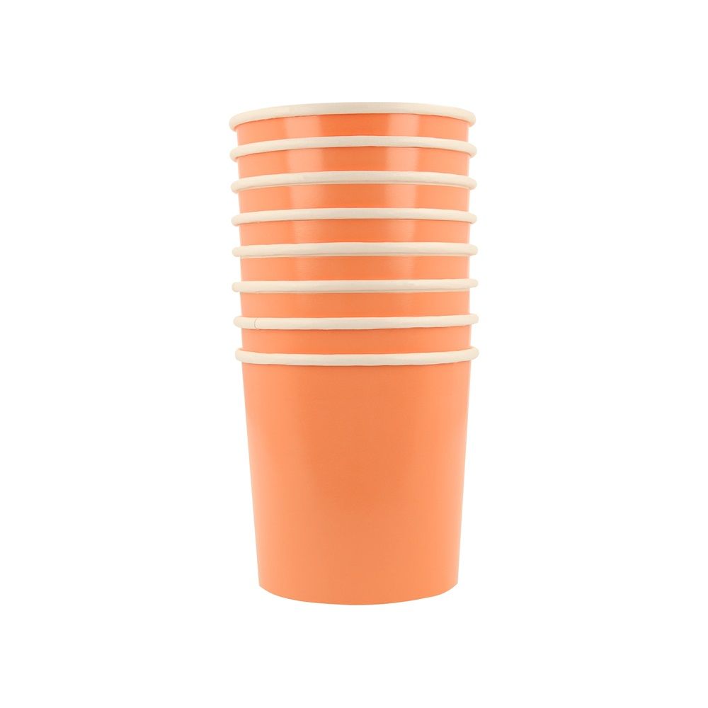 Meri Meri - Tumbler Cups - Papaya - Pack of 8