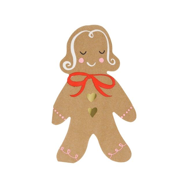 Meri Meri - Gingerbread Napkins Pack Of 16