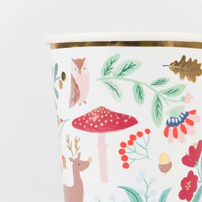 Meri Meri - Winter Woodland Cups Pack Of 8