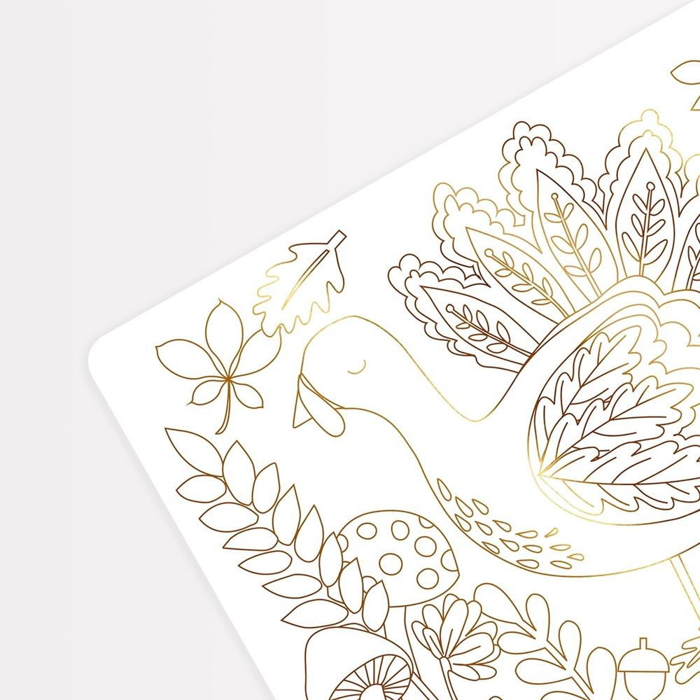 Meri Meri - Thanksgiving Coloring Placemats - Pack of 8