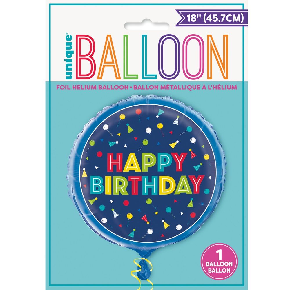 Unique - Happy Birthday Foil Balloon - 45.7 cm