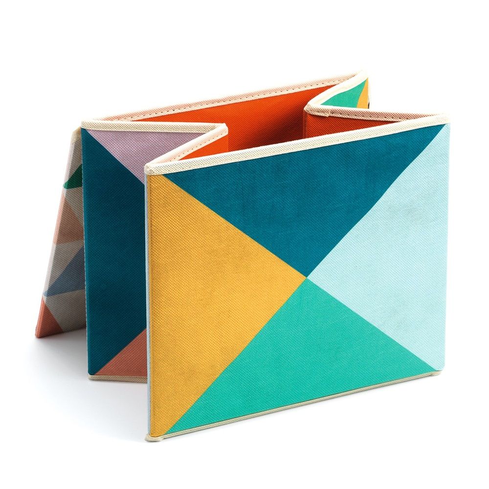 Djeco - Geometry Seat Toy Storage Box