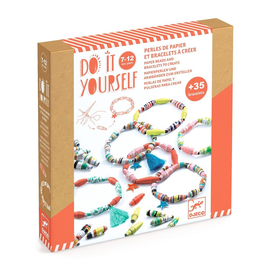 Djeco - Do It Yourself Craft Kit - Pop And Colourful Bracelets