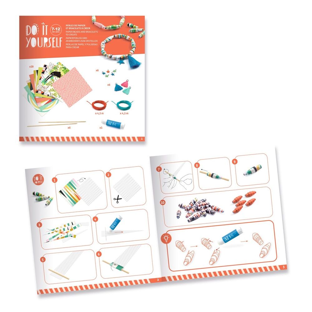 Djeco - Do It Yourself Craft Kit - Pop And Colourful Bracelets