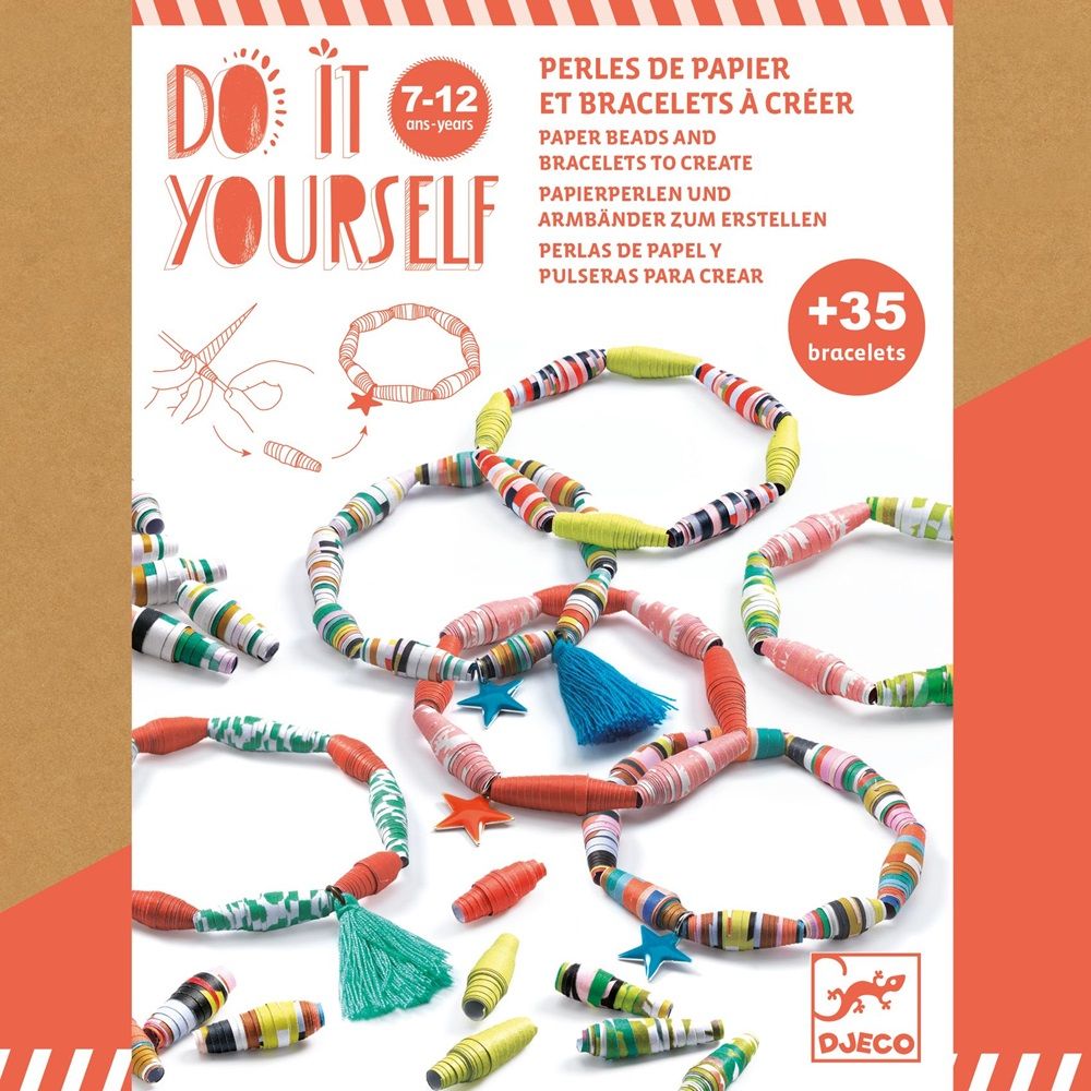 Djeco - Do It Yourself Craft Kit - Pop And Colourful Bracelets