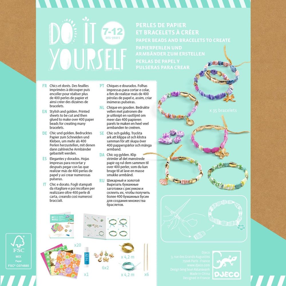 Djeco - Do It Yourself Craft Kit - Stylish Bracelets