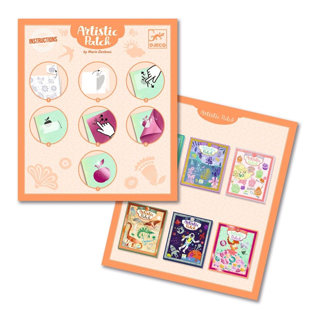 Djeco - Artistic Patch Craft Kit - Fair Maidens