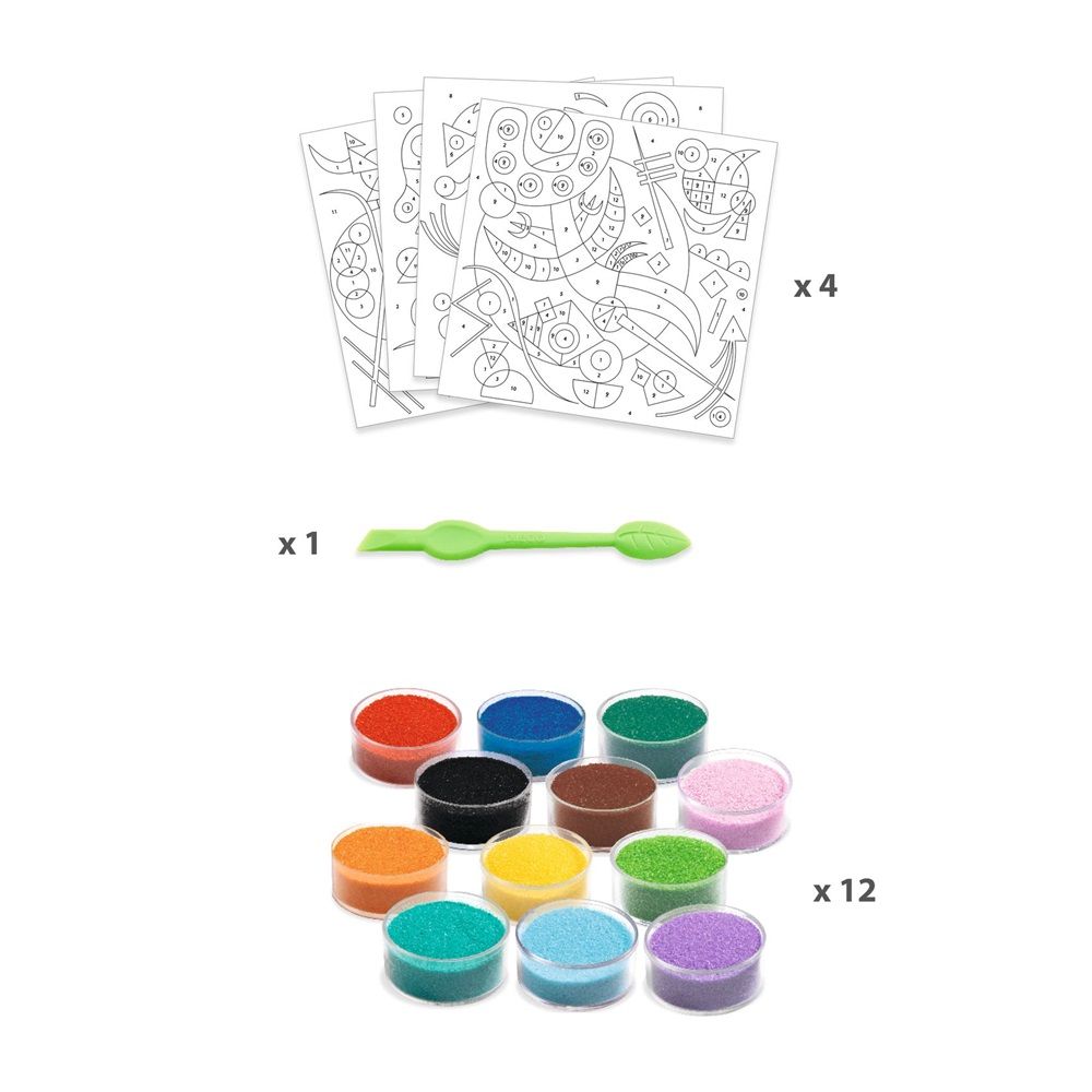 دجيكو - مجموعة التلوين بالرمل المستوحاة من الفن التجريدي