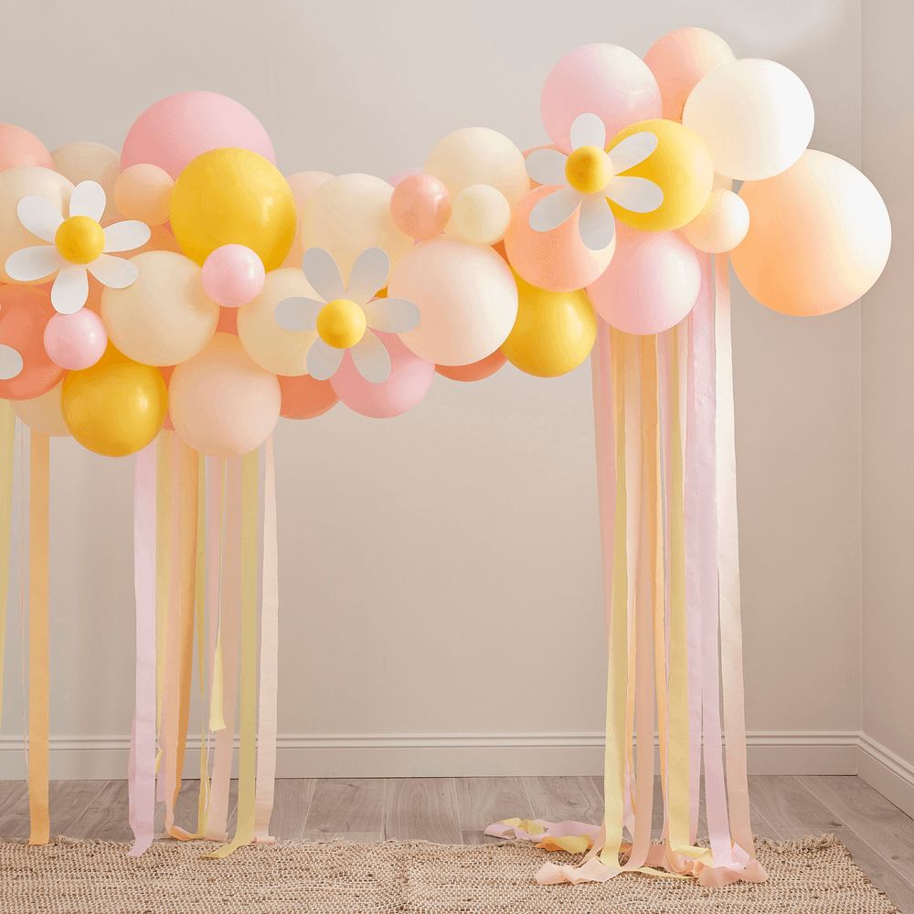 Ginger Ray - Pastel & Daisy Balloon Arch Kit