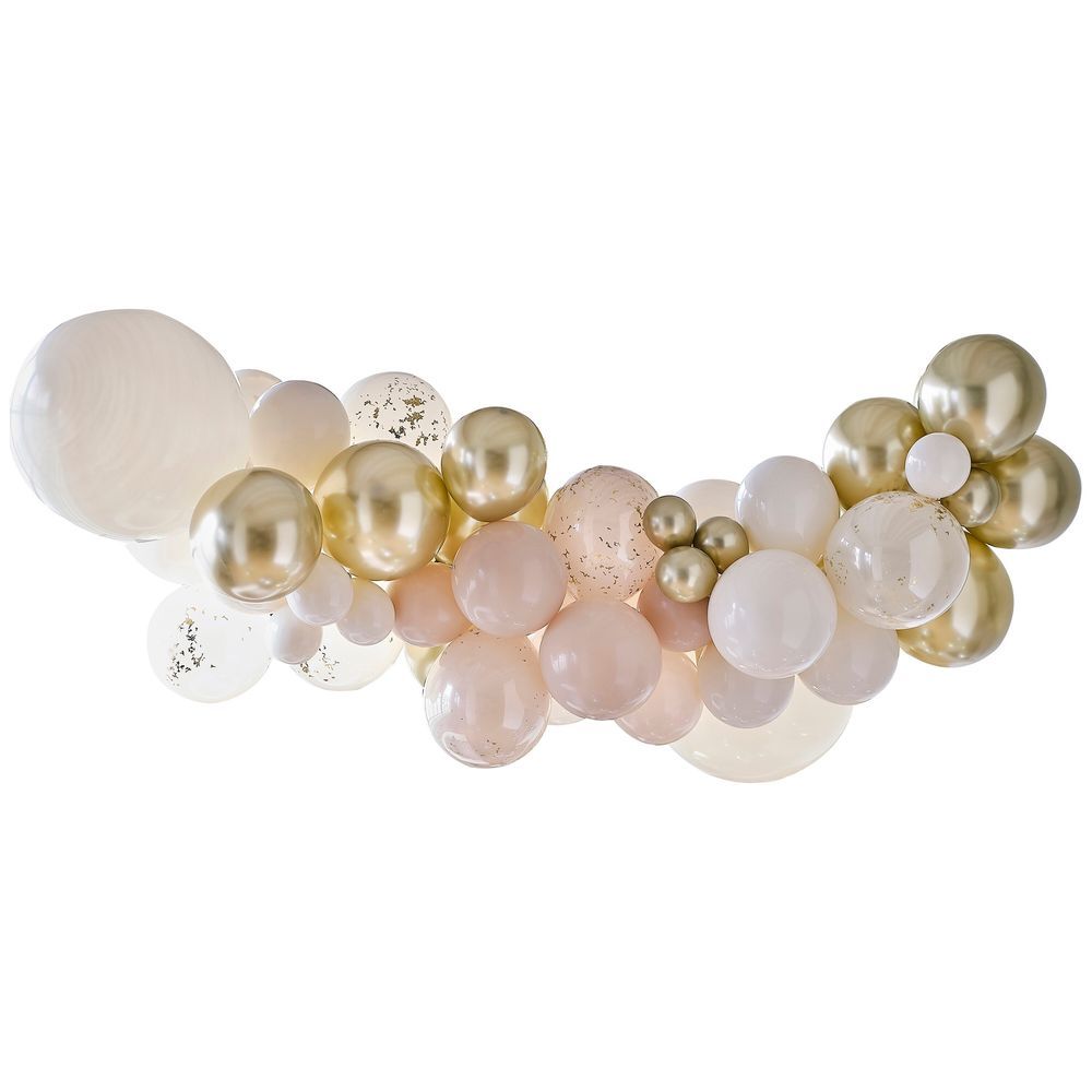 Ginger Ray - Gold and Neutral Balloon Arch Kit