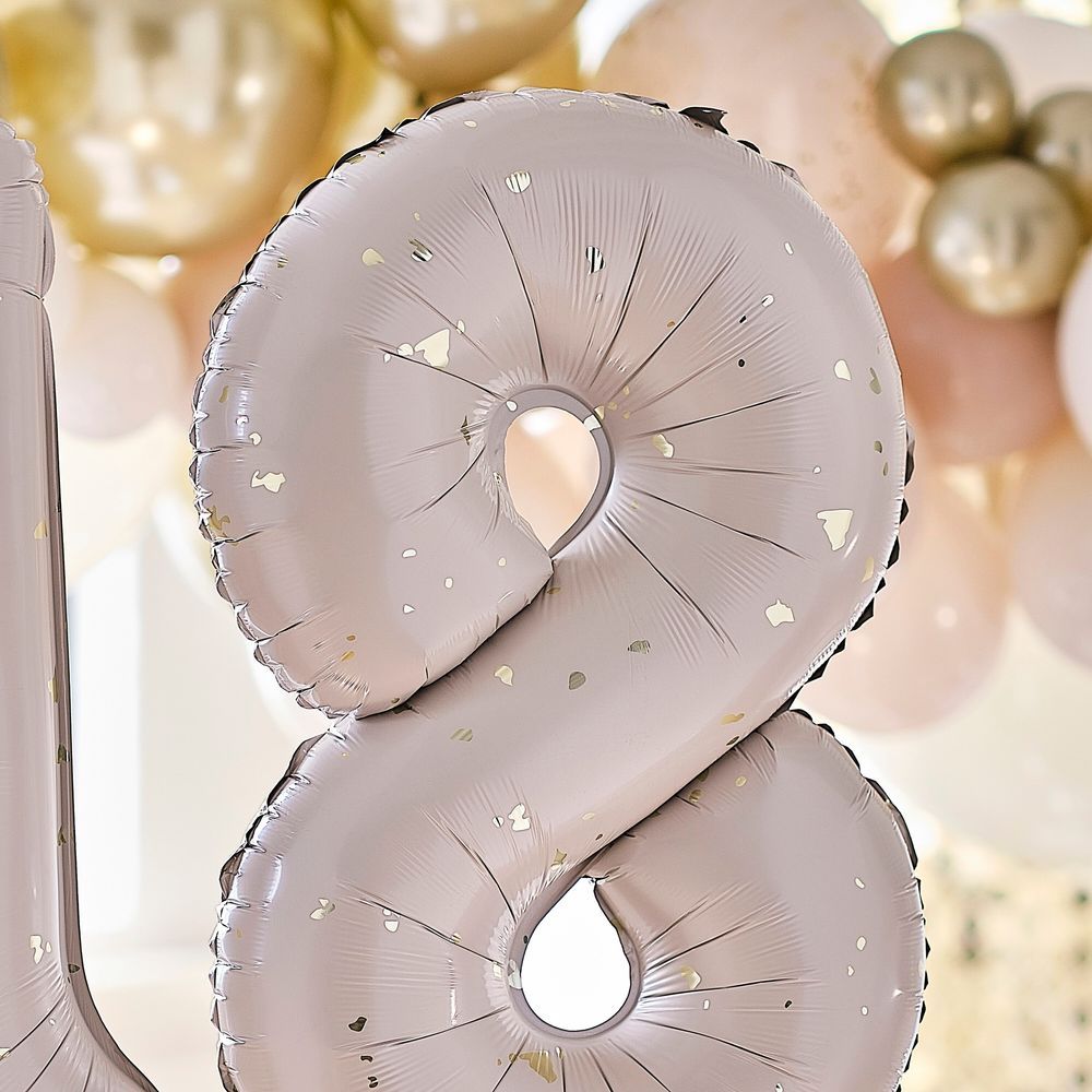 Ginger Ray - Gold Speckle 18th Birthday Balloons