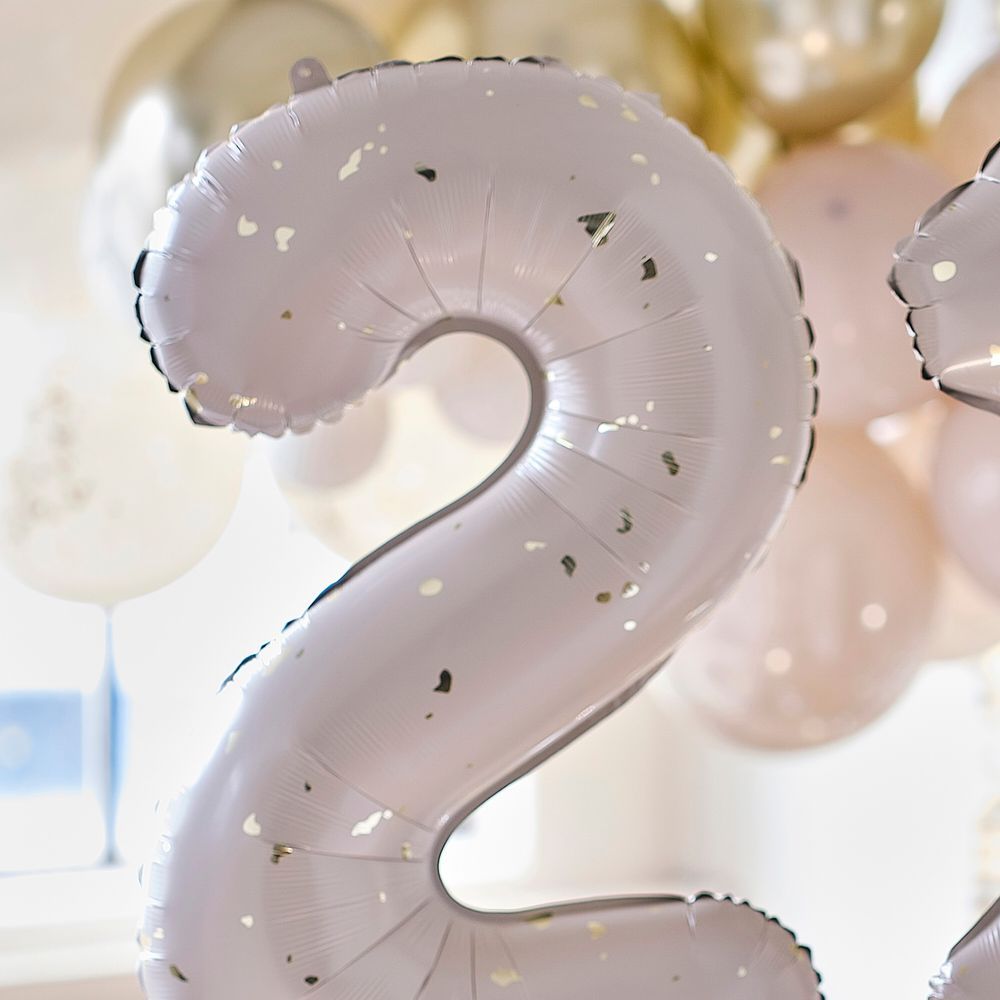 Ginger Ray - Gold Speckle 21st Birthday Balloons