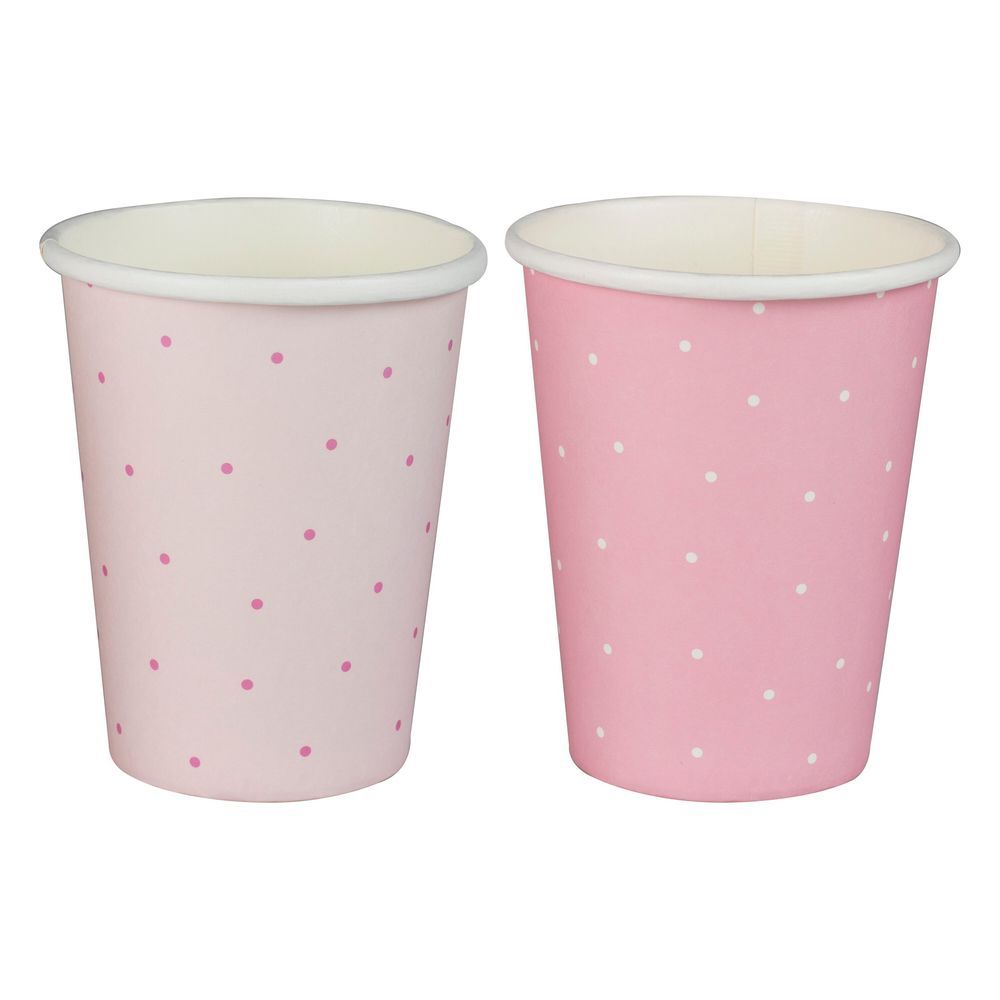 Ginger Ray - Polka Dot Paper Cups - Pink