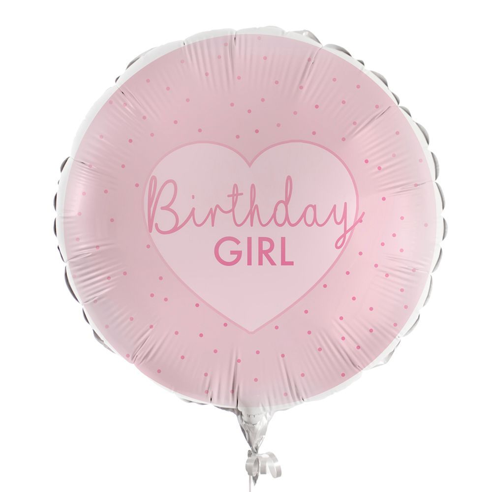 Ginger Ray - Birthday Girl Birthday Balloon - Pink