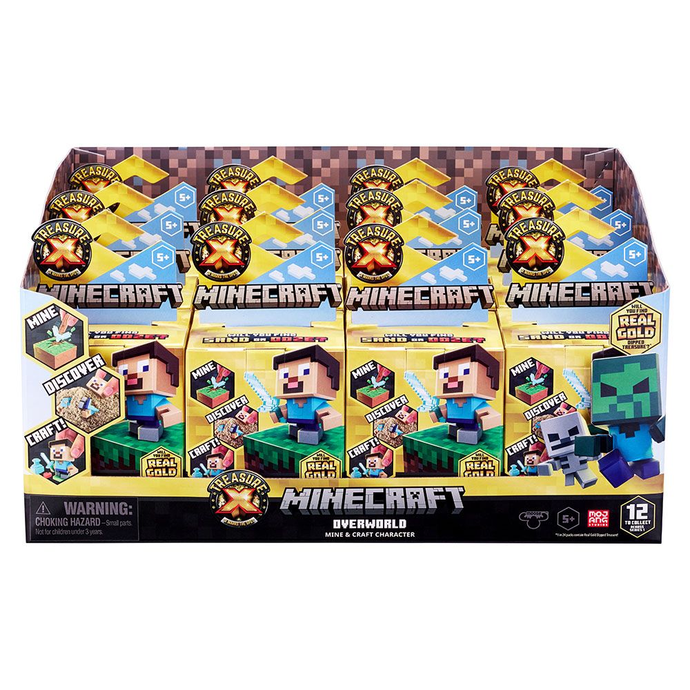 Minecraft - Overworld Mine And Craft Character Treasure Hunt Kit