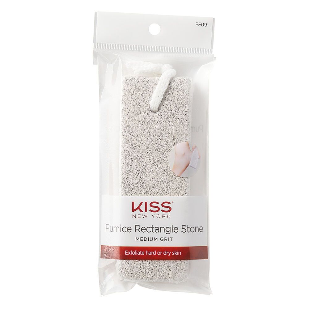 Kiss - Pumice Rectangle Stone - White