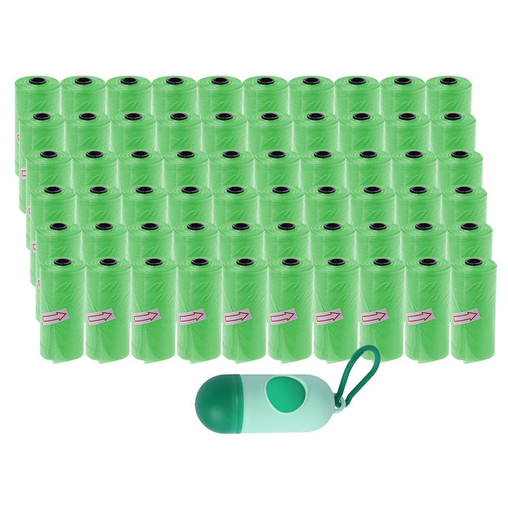 Star Babies - Disposable Scented Bag With Dispenser - Green - Pack of 60 - 900pcs