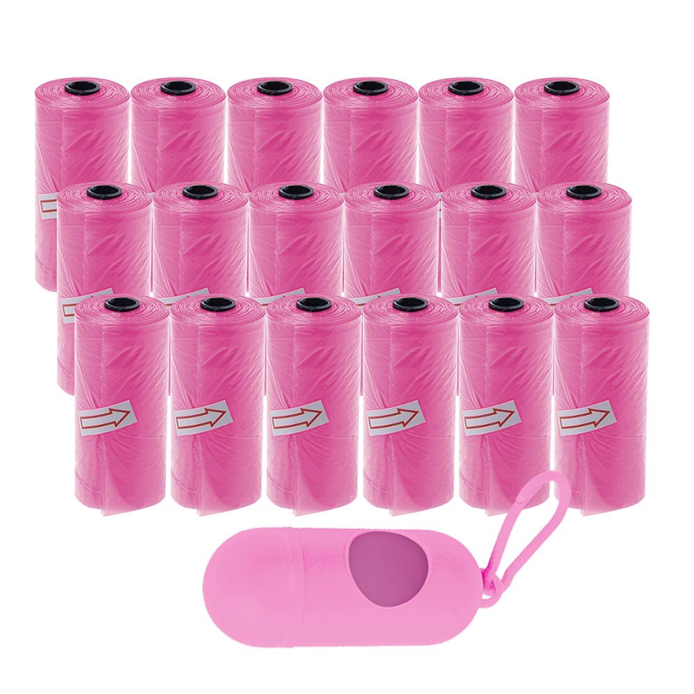 Star Babies - Disposable Scented Bag With Dispenser - Pink - Pack of 18 - 276pcs