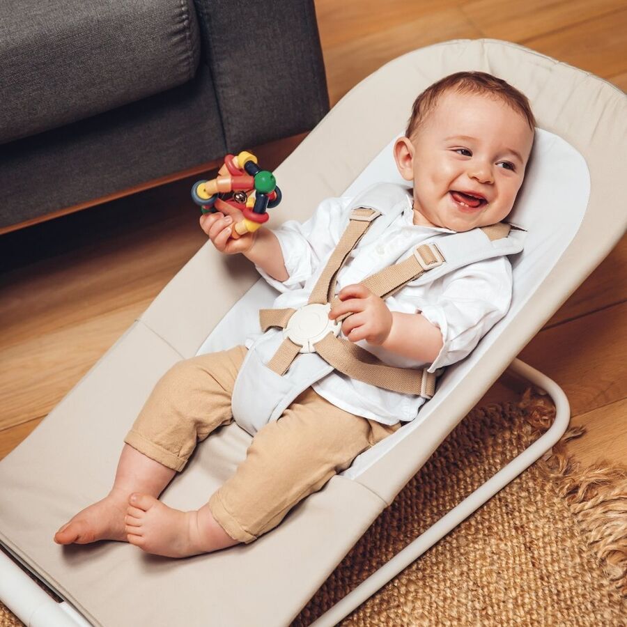 Beaba - Foldable Bouncer Eazy Relax - Greige