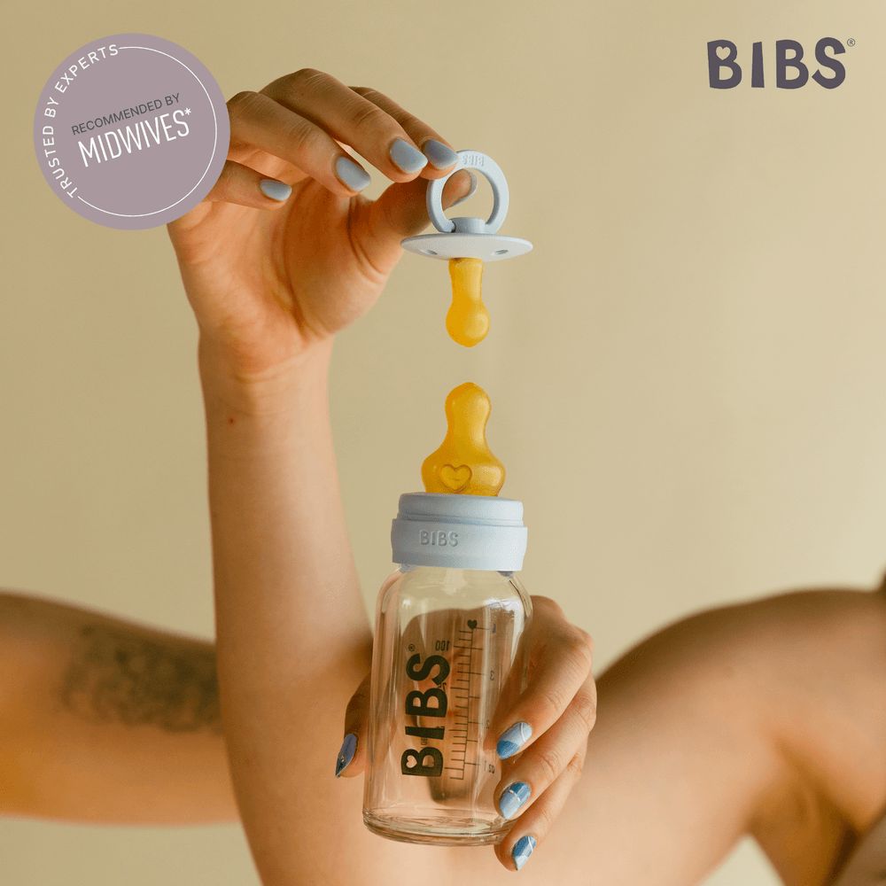 Bibs - Latex Baby Bottle Nipple Medium Flow Pack of 2 - 3-6M